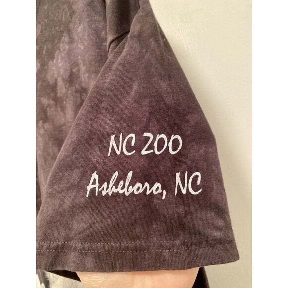 The Mountain Graphic Tee Size XL White Wolf Lookout Nature Black Tie Dye 2015 - Picture 7 of 7